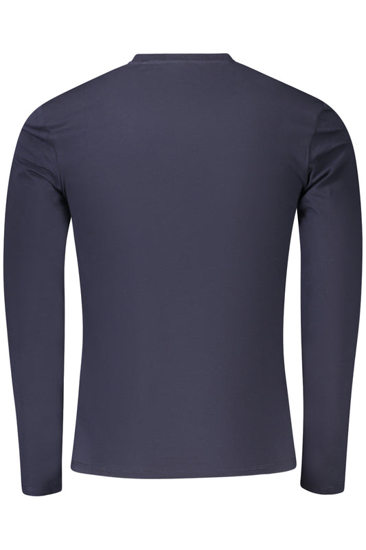 GUESS JEANS T-SHIRT MANICHE LUNGHE UOMO BLU