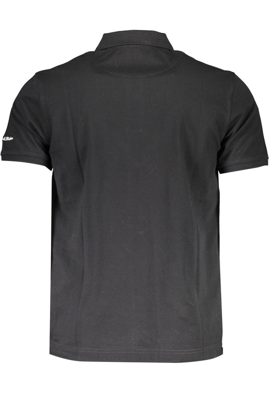 HARMONT & BLAINE POLO MANICHE CORTE UOMO NERO