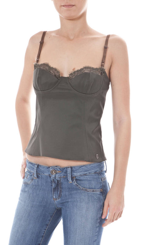 JOHN GALLIANO TOP DONNA VERDE