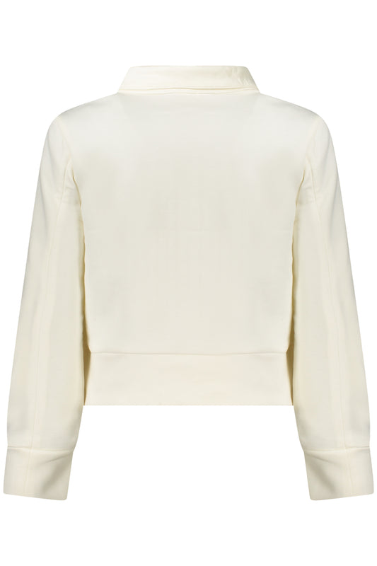 K-WAY FELPA CON ZIP DONNA BIANCO