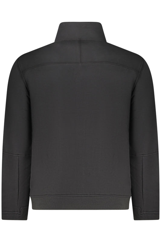 K-WAY FELPA CON ZIP UOMO NERO