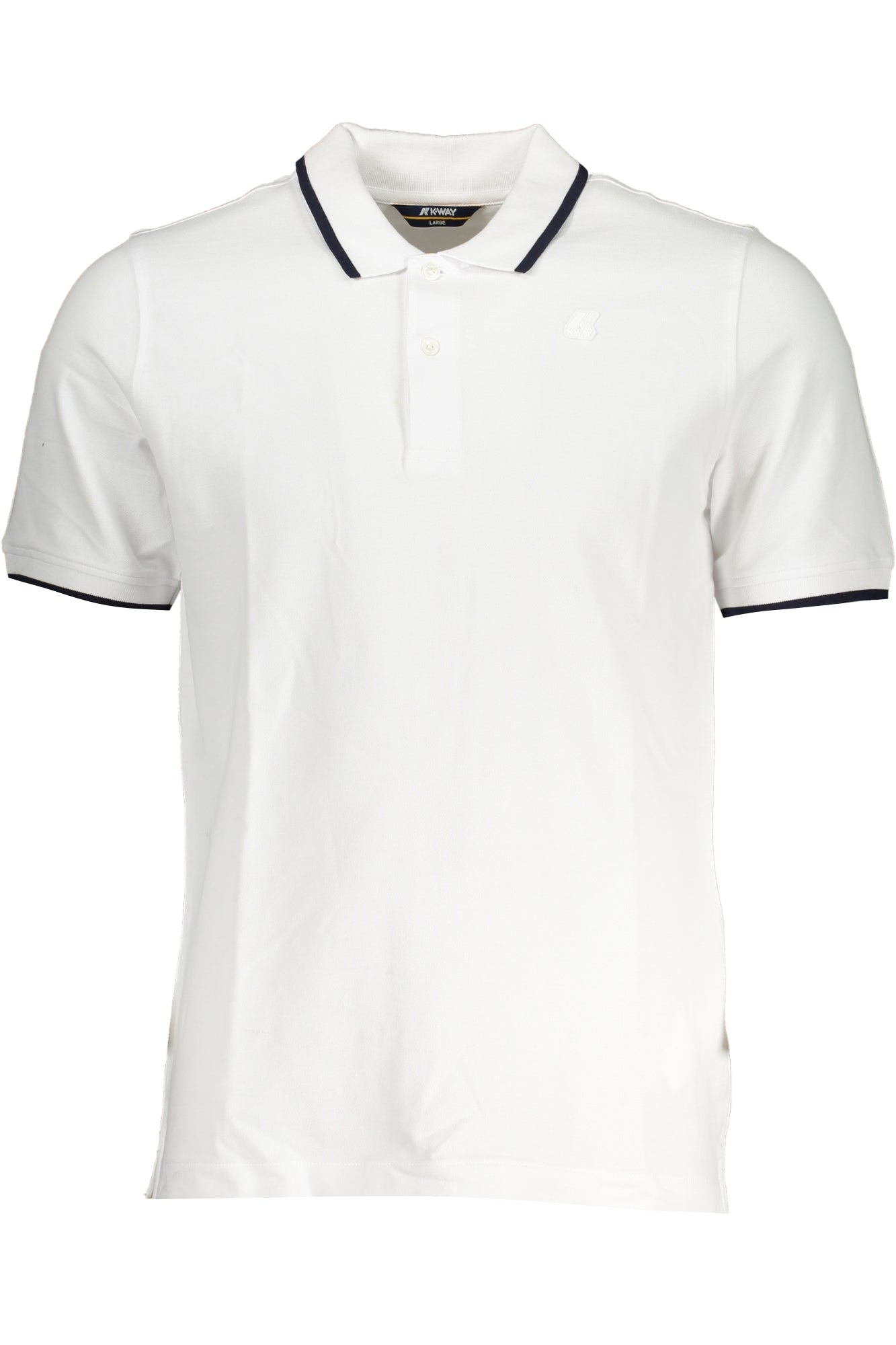 K-WAY POLO MANICHE CORTE UOMO BIANCO