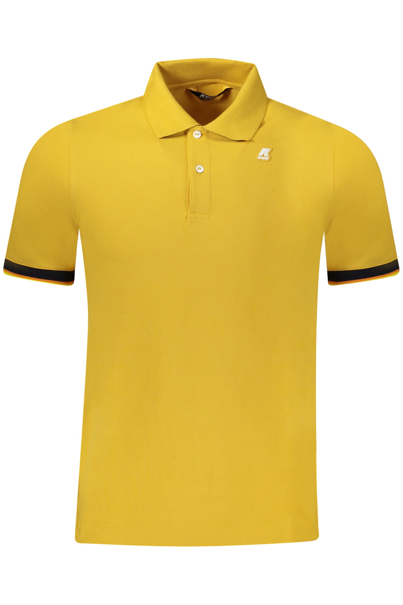 K-WAY POLO MANICHE CORTE UOMO GIALLO