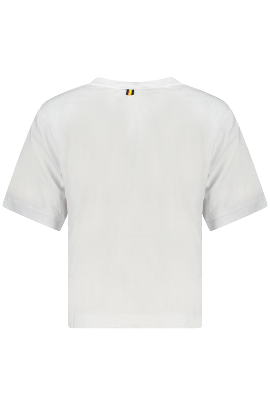 K-WAY T-SHIRT MANICHE CORTE DONNA BIANCO