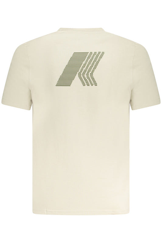 K-WAY T-SHIRT MANICHE CORTE UOMO BEIGE