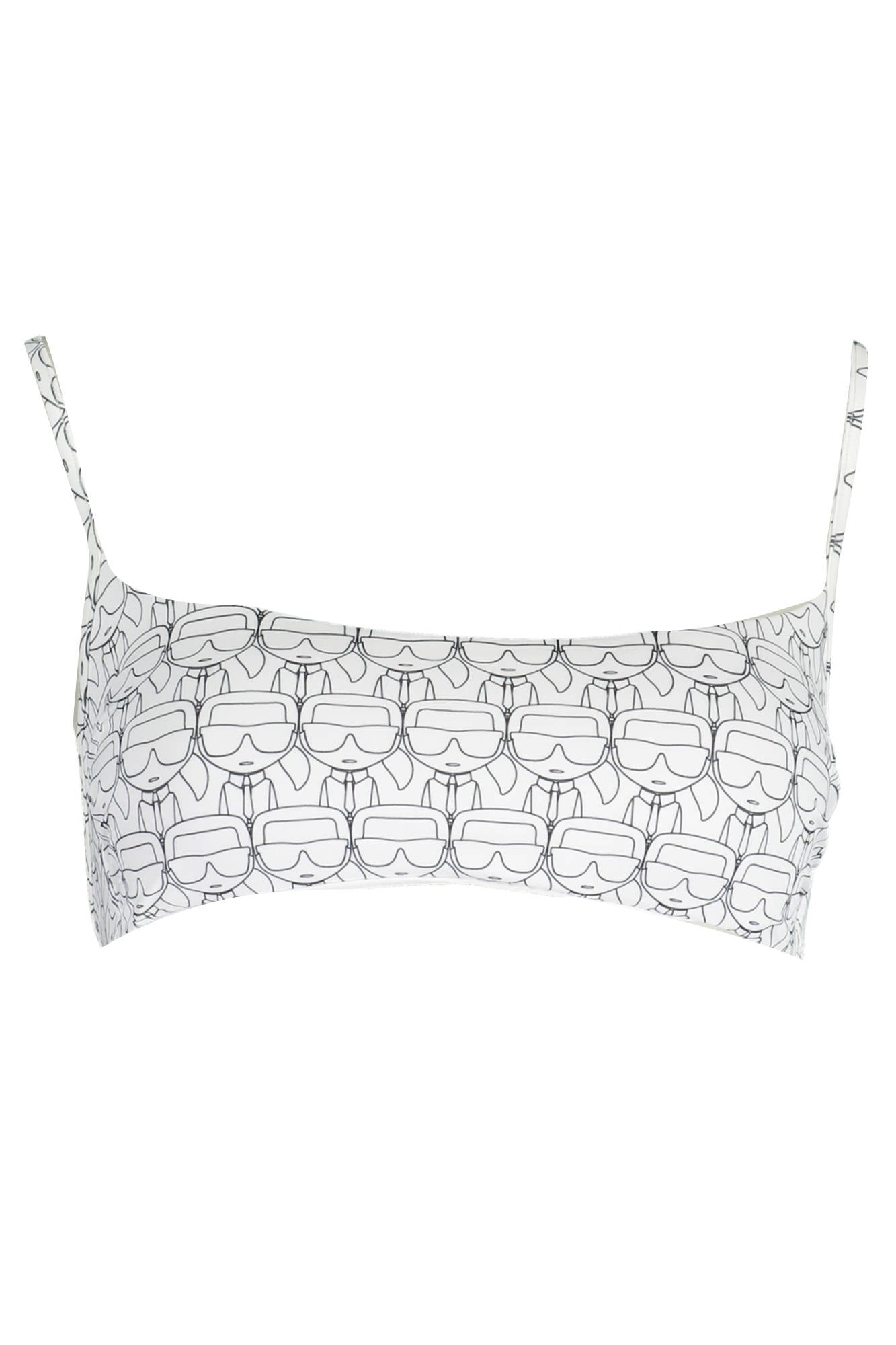 KARL LAGERFELD BEACHWEAR COSTUME PARTE SOPRA DONNA BIANCO