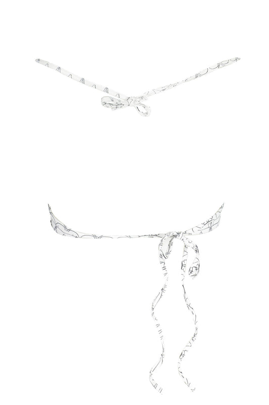 KARL LAGERFELD BEACHWEAR COSTUME PARTE SOPRA DONNA BIANCO