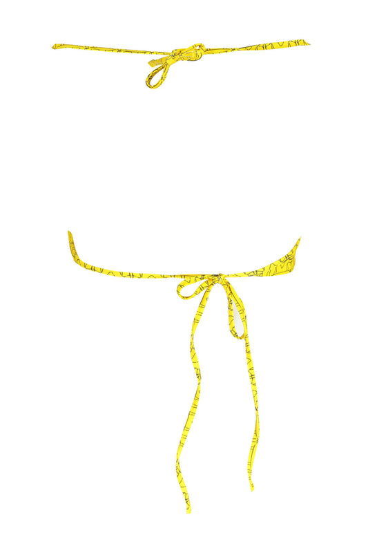 KARL LAGERFELD BEACHWEAR COSTUME PARTE SOPRA DONNA GIALLO