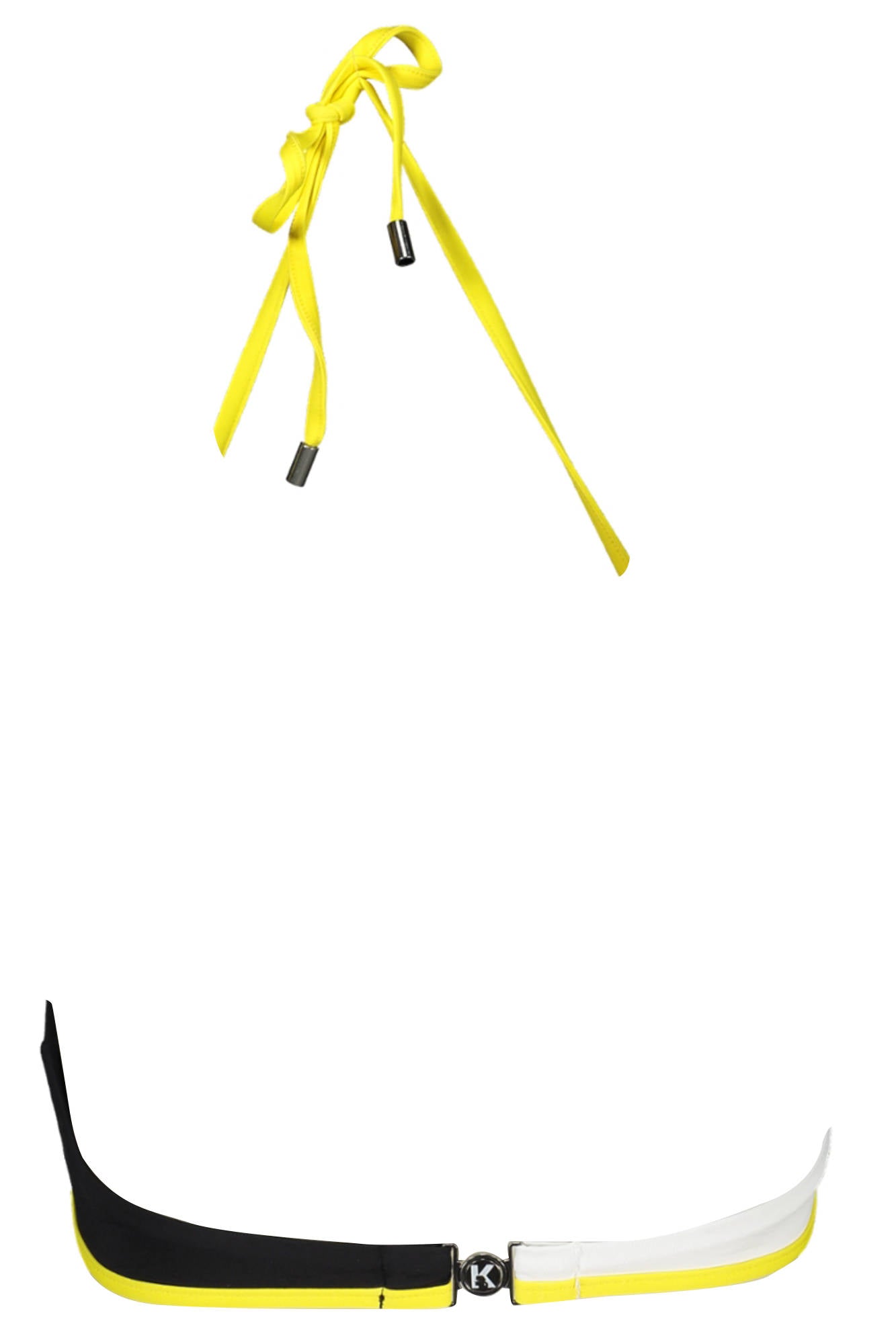 KARL LAGERFELD BEACHWEAR COSTUME PARTE SOPRA DONNA NERO