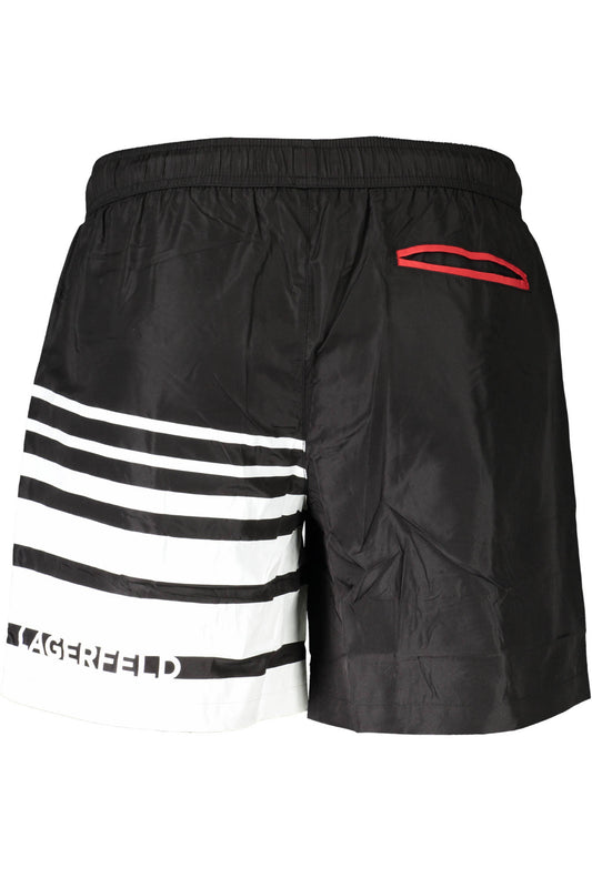 KARL LAGERFELD BEACHWEAR COSTUME PARTE SOTTO UOMO NERO