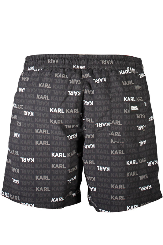 KARL LAGERFELD BEACHWEAR COSTUME PARTE SOTTO UOMO NERO