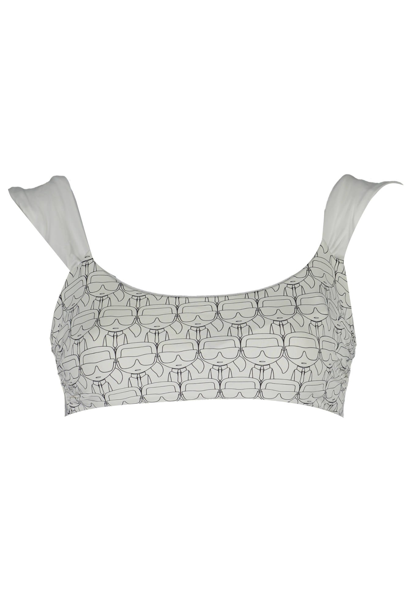 KARL LAGERFELD COSTUME PARTE SOPRA DONNA BIANCO