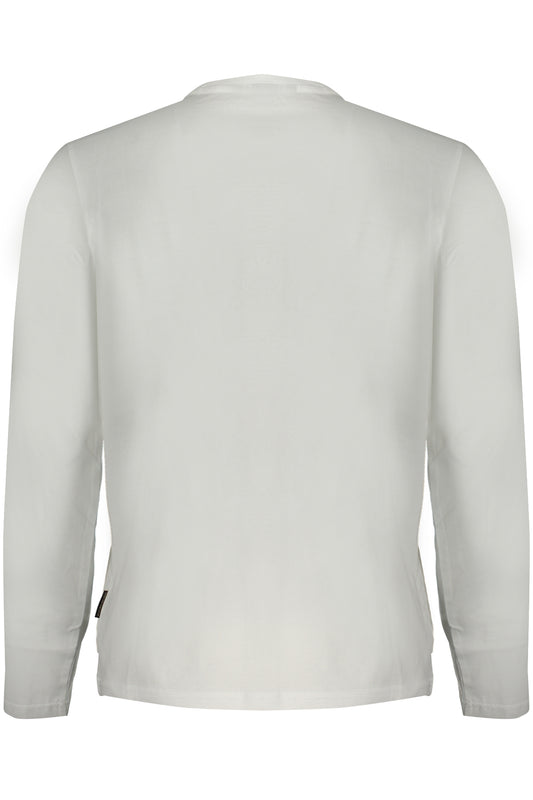 NAPAPIJRI T-SHIRT MANICHE LUNGHE UOMO BIANCO