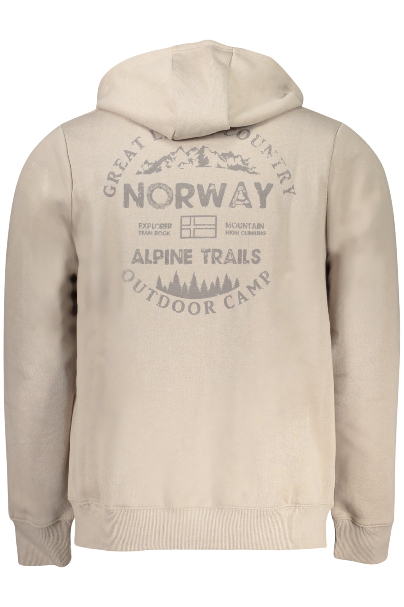NORWAY 1963 FELPA CON ZIP UOMO BEIGE