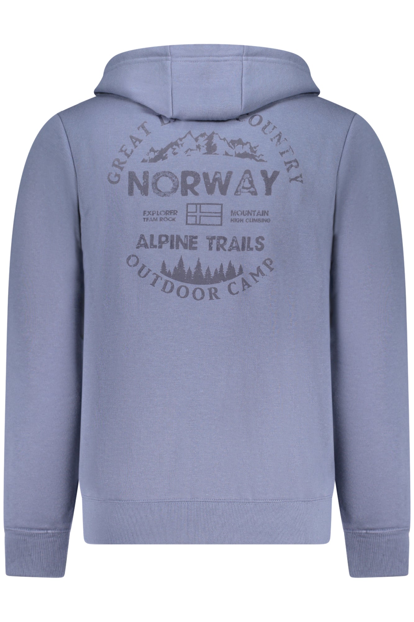 NORWAY 1963 FELPA CON ZIP UOMO BLU