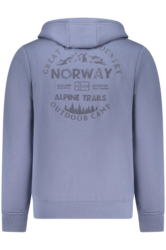 NORWAY 1963 FELPA CON ZIP UOMO BLU