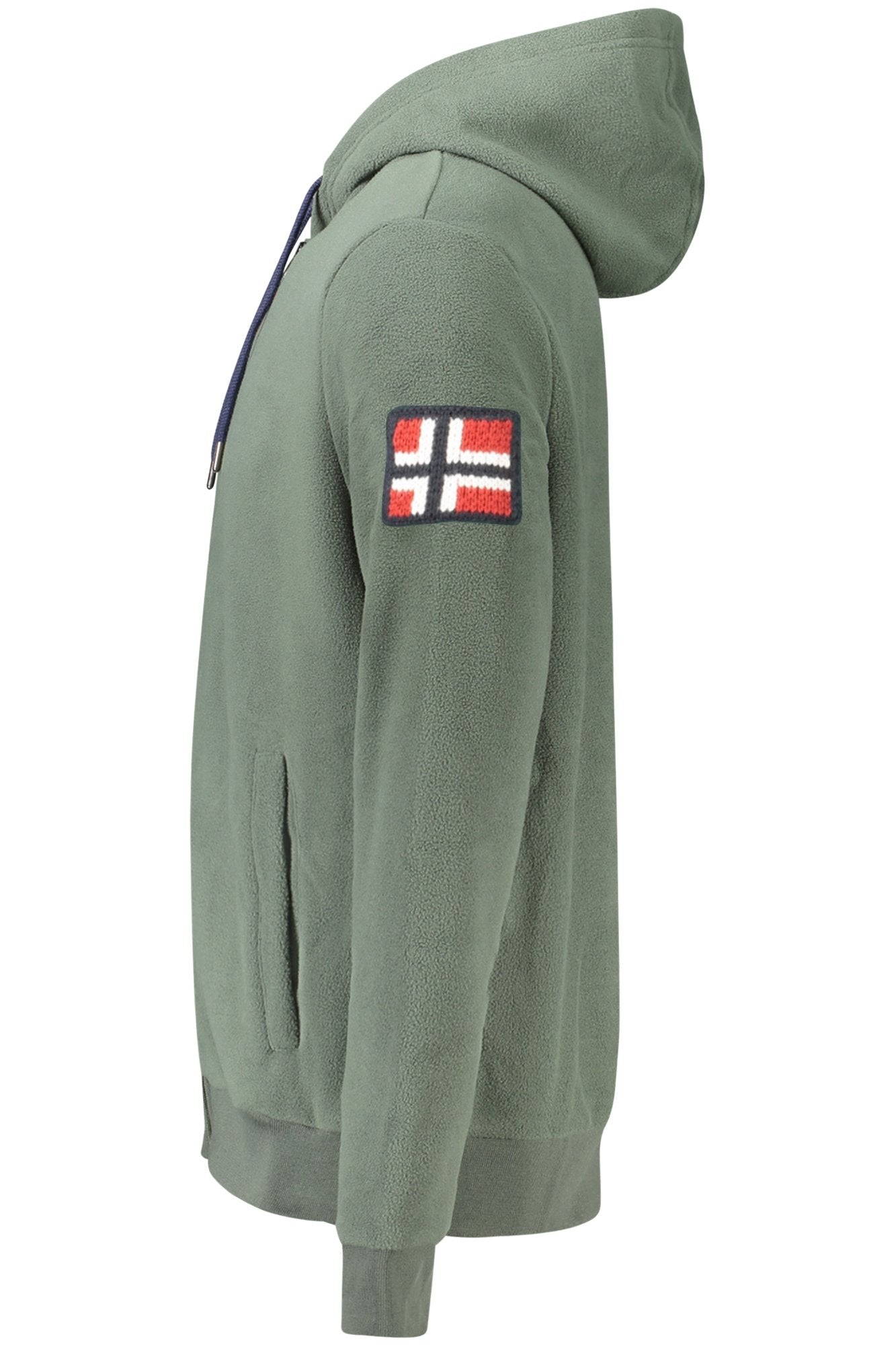 NORWAY 1963 FELPA CON ZIP UOMO VERDE