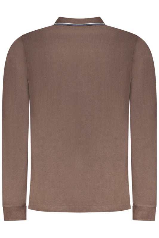 NORWAY 1963 POLO MANICHE LUNGHE UOMO MARRONE