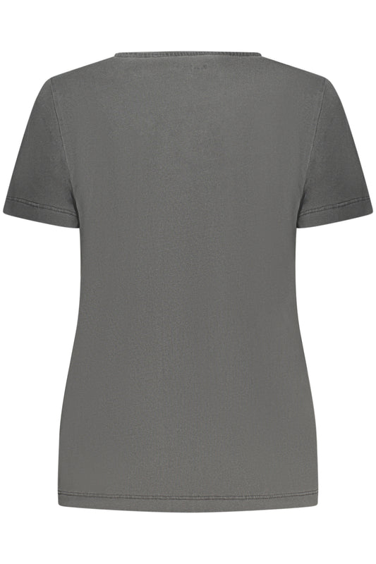 PEPE JEANS T-SHIRT MANICHE CORTE DONNA NERO