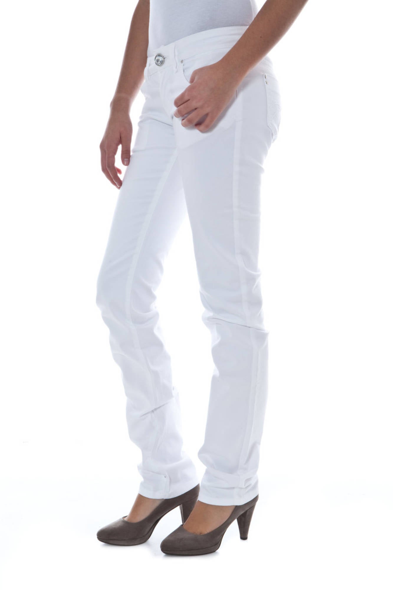 PHARD PANTALONE DONNA BIANCO