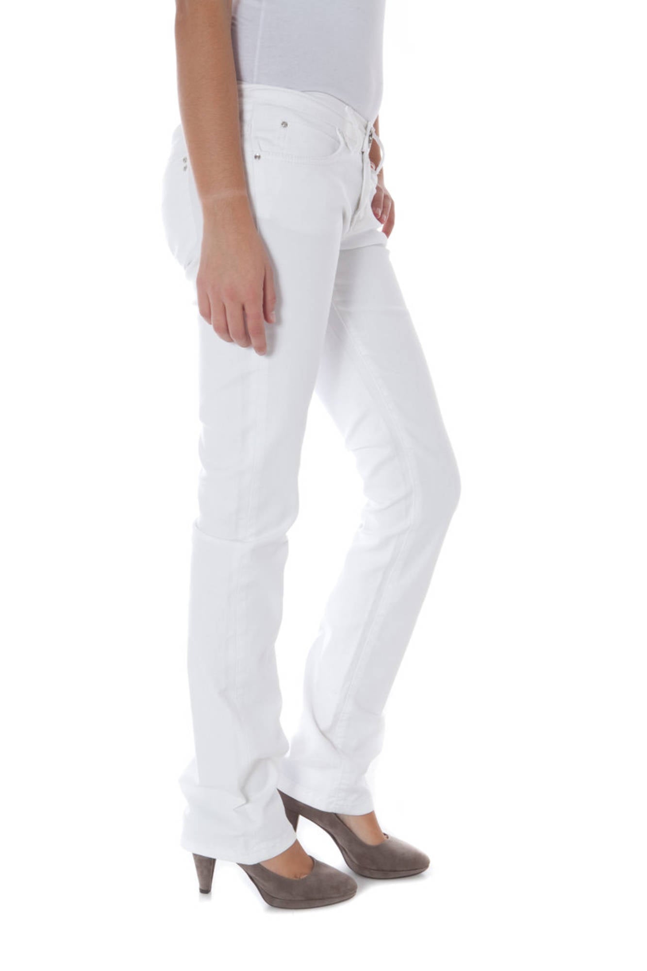 PHARD PANTALONE DONNA BIANCO