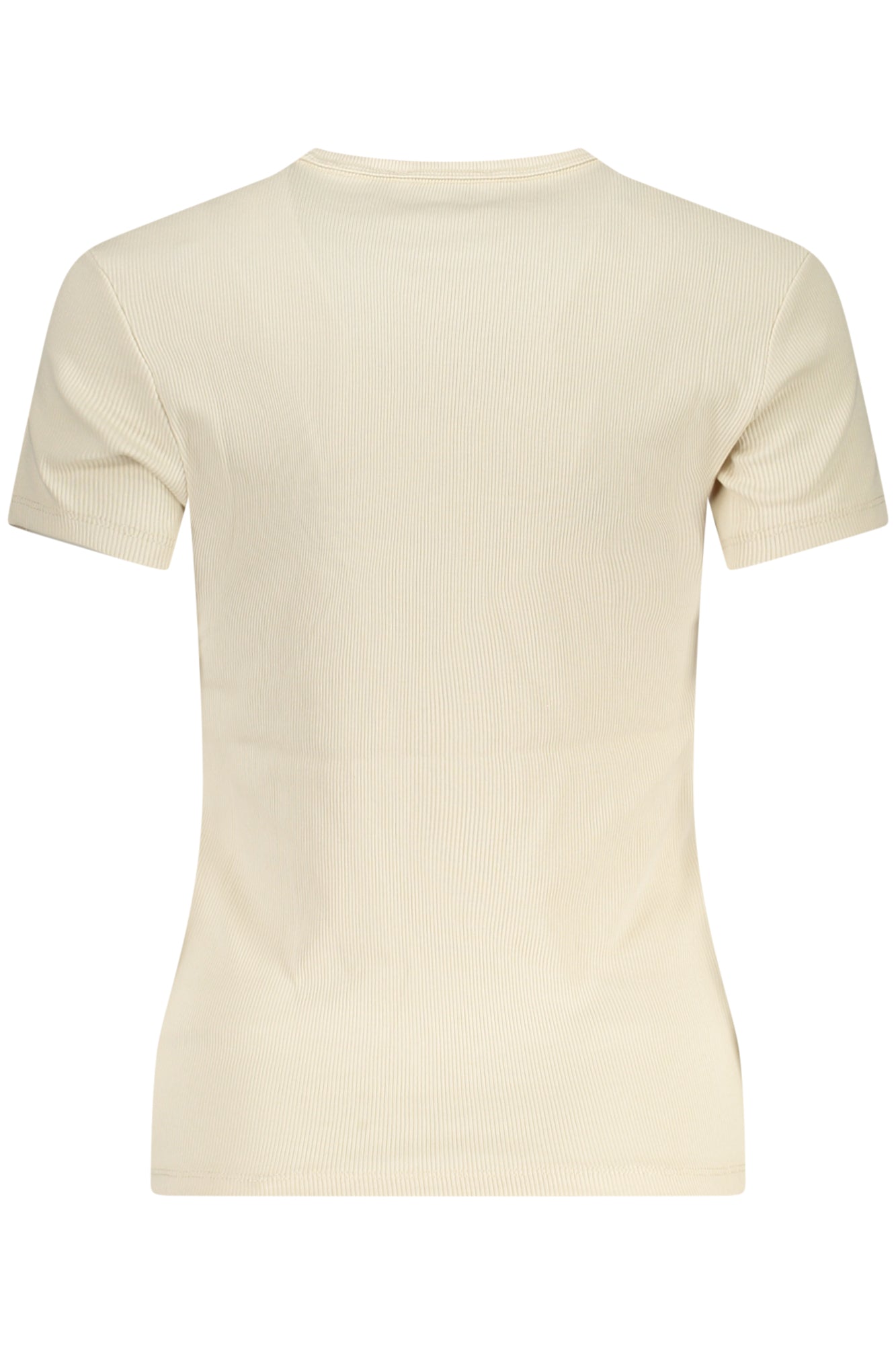 TOMMY HILFIGER T-SHIRT MANICHE CORTE DONNA BEIGE