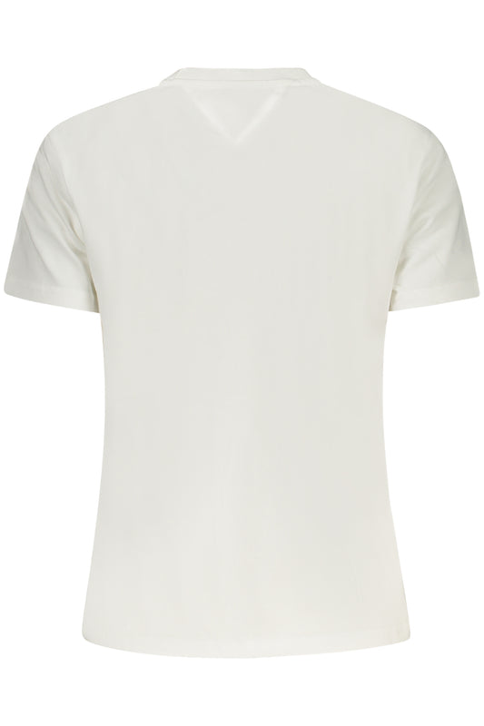 TOMMY HILFIGER T-SHIRT MANICHE CORTE DONNA BEIGE