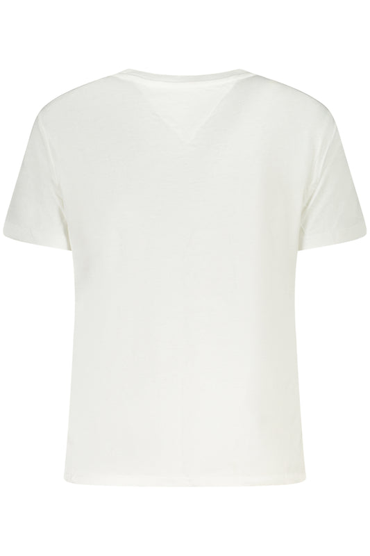 TOMMY HILFIGER T-SHIRT MANICHE CORTE DONNA BIANCO