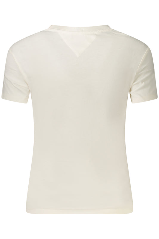 TOMMY HILFIGER T-SHIRT MANICHE CORTE DONNA BIANCO