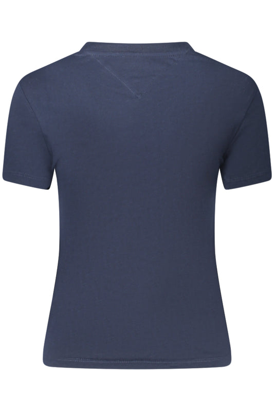 TOMMY HILFIGER T-SHIRT MANICHE CORTE DONNA BLU