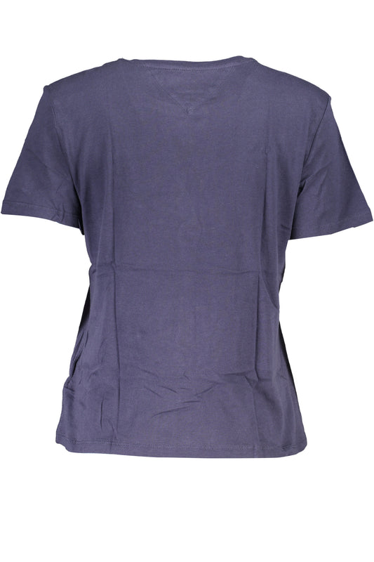 TOMMY HILFIGER T-SHIRT MANICHE CORTE DONNA BLU