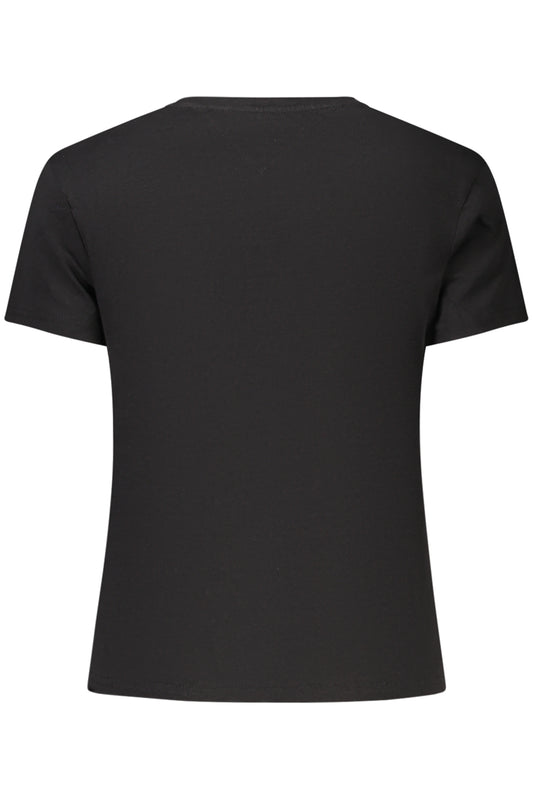 TOMMY HILFIGER T-SHIRT MANICHE CORTE DONNA NERO