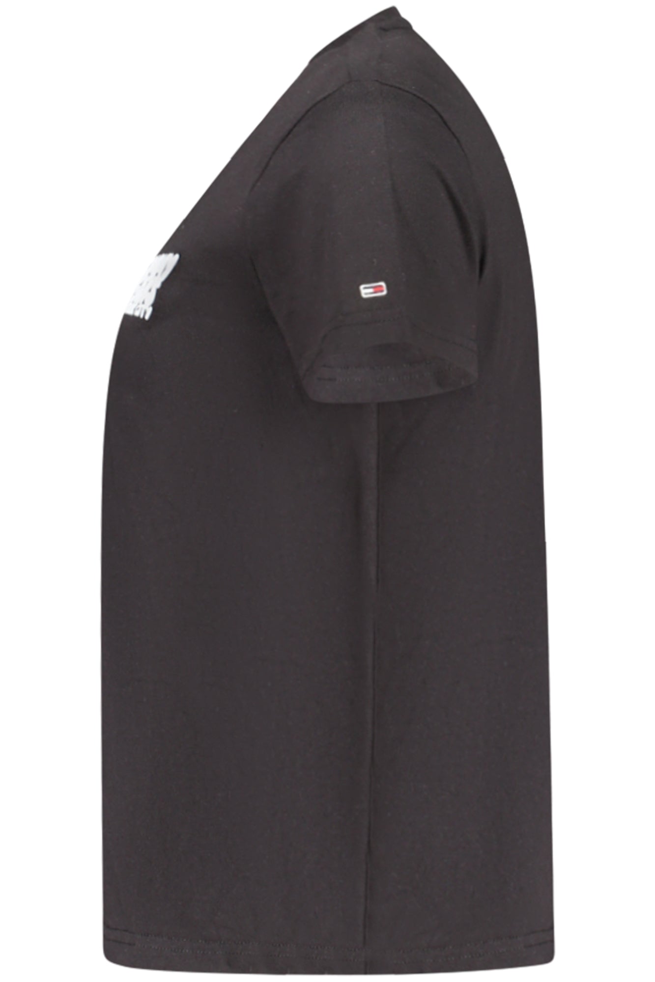 TOMMY HILFIGER T-SHIRT MANICHE CORTE DONNA NERO