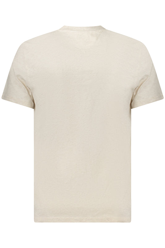 TOMMY HILFIGER T-SHIRT MANICHE CORTE UOMO BEIGE