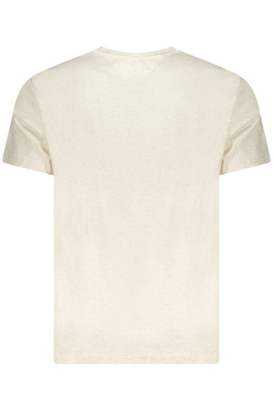 TOMMY HILFIGER T-SHIRT MANICHE CORTE UOMO BEIGE