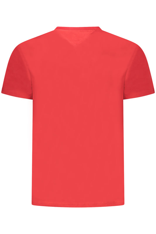 TOMMY HILFIGER T-SHIRT MANICHE CORTE UOMO ROSSO