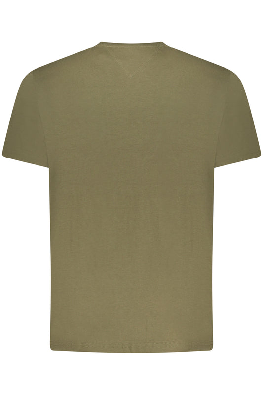 TOMMY HILFIGER T-SHIRT MANICHE CORTE UOMO VERDE