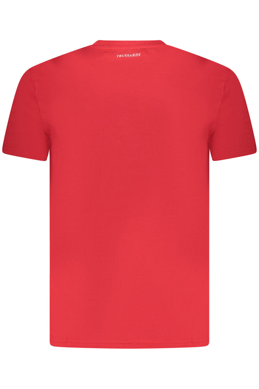 TRUSSARDI T-SHIRT MANICHE CORTE UOMO ROSSO