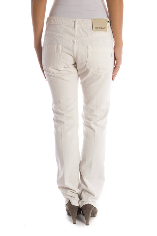 UP STAR PANTALONE DONNA BIANCO
