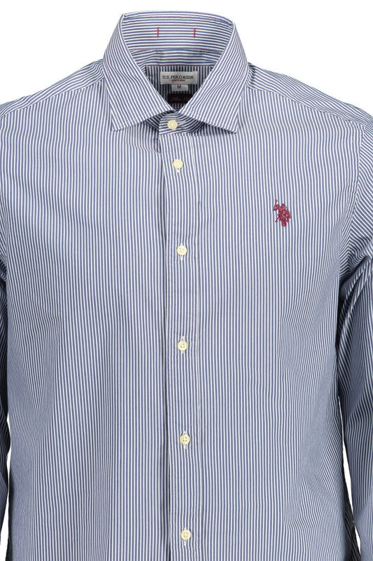 U.S. POLO CAMICIA MANICHE LUNGHE UOMO BLU