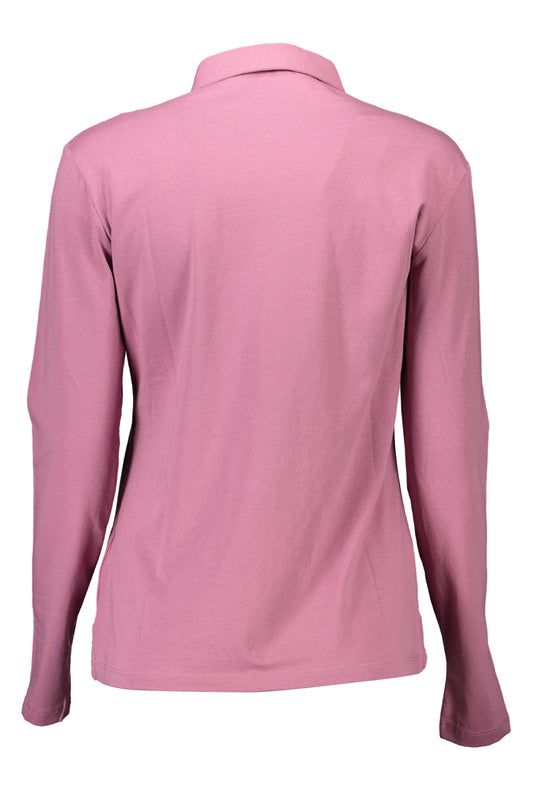 U.S. POLO POLO MANICHE LUNGHE DONNA ROSA
