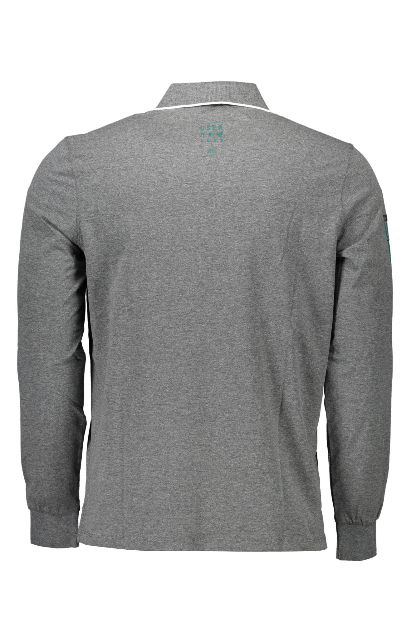 U.S. POLO POLO MANICHE LUNGHE UOMO GRIGIO