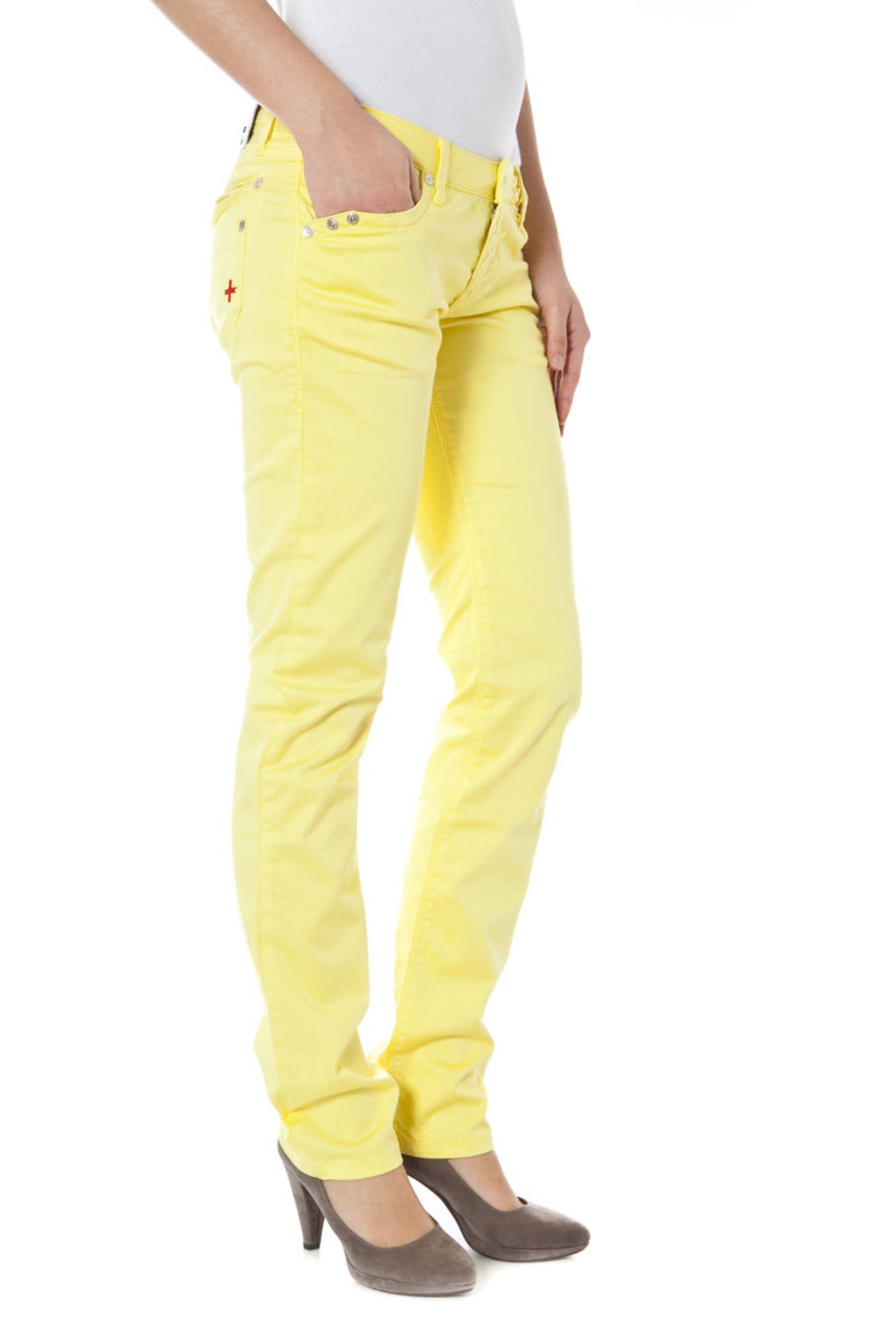 ZUELEMENTS PANTALONE DONNA GIALLO