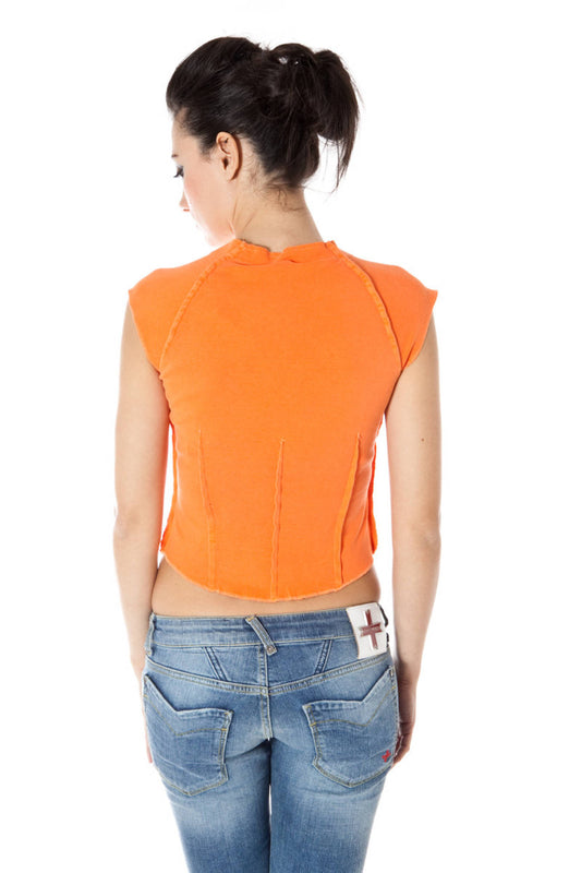 ZUELEMENTS T-SHIRT MANICHE CORTE DONNA ARANCIO