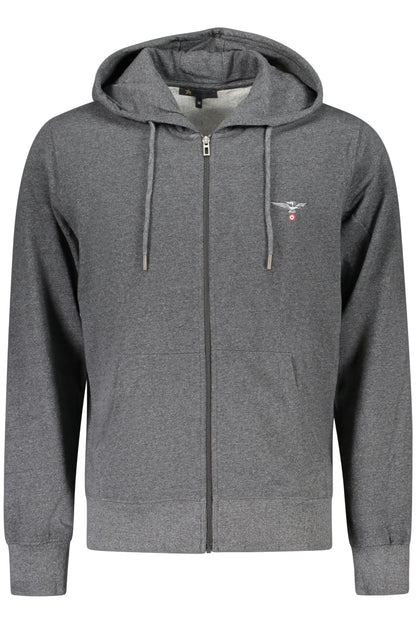 ACCADEMIA MILITARE FELPA CON ZIP UOMO GRIGIO