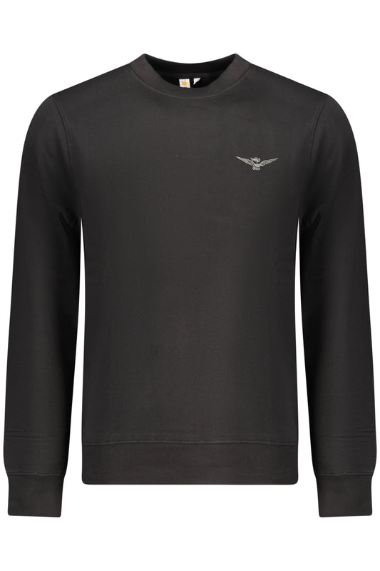 ACCADEMIA MILITARE FELPA SENZA ZIP UOMO NERO