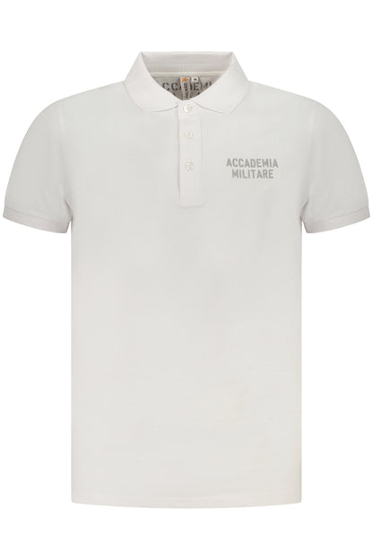 ACCADEMIA MILITARE POLO MANICHE CORTE UOMO BIANCO