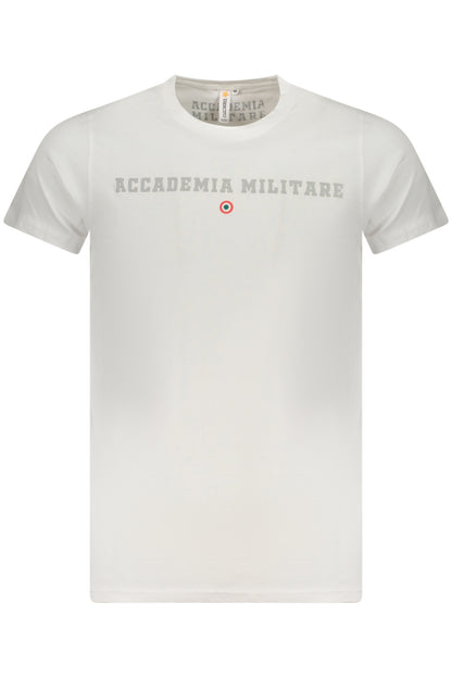 ACCADEMIA MILITARE T-SHIRT MANICHE CORTE UOMO BIANCO