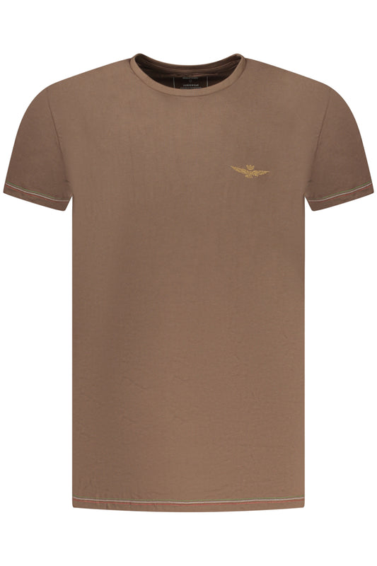AERONAUTICA MILITARE T-SHIRT ESTERNABILE UOMO MARRONE