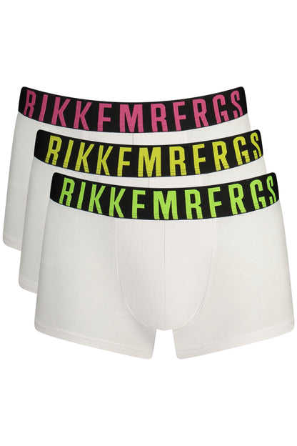 BIKKEMBERGS BOXER UOMO BIANCO